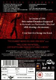 Preview Image for The Blair Witch Project (UK) Rear Cover