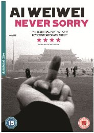 Preview Image for Documentary Ai Weiwei Never Sorry comes to DVD and Blu-ray this October